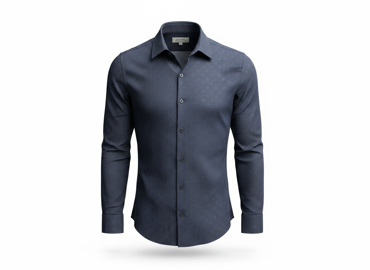 Camisa Sartorial con Micro-Textura
