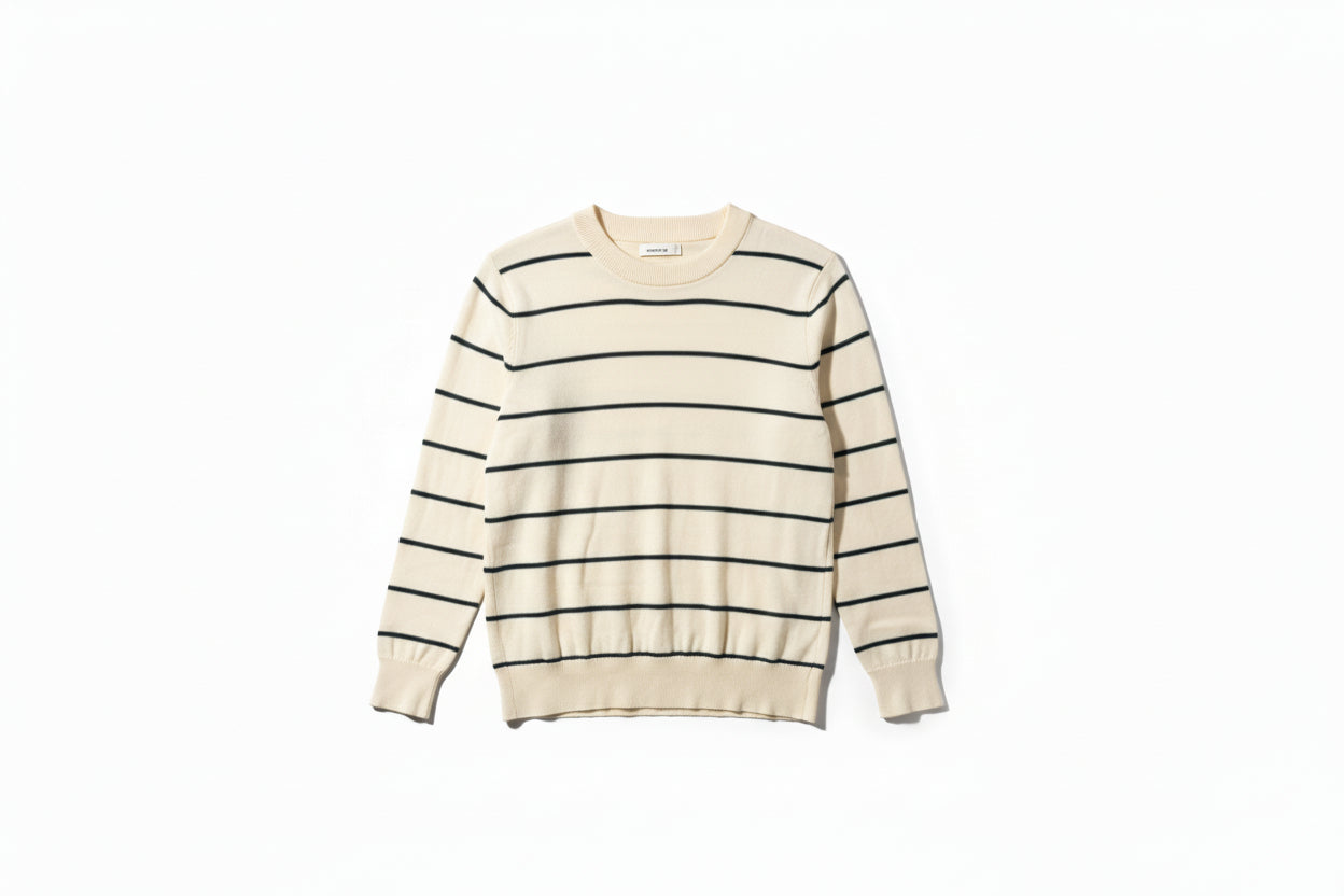 Breton Stripe Classic Crewneck