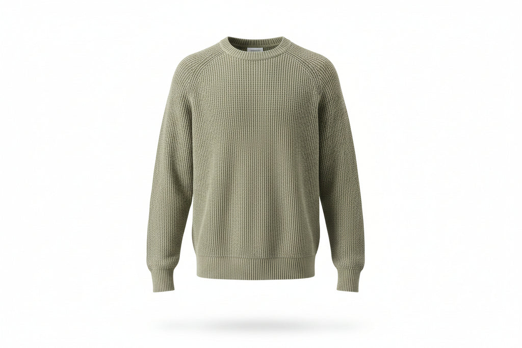 Honeycomb Knit Crewneck