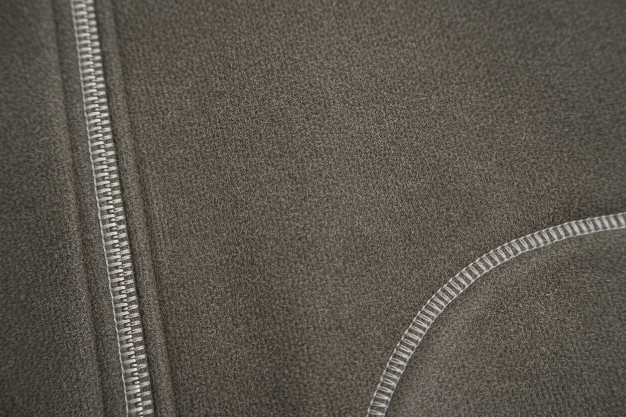 Cardigan Zip Wool-Texture