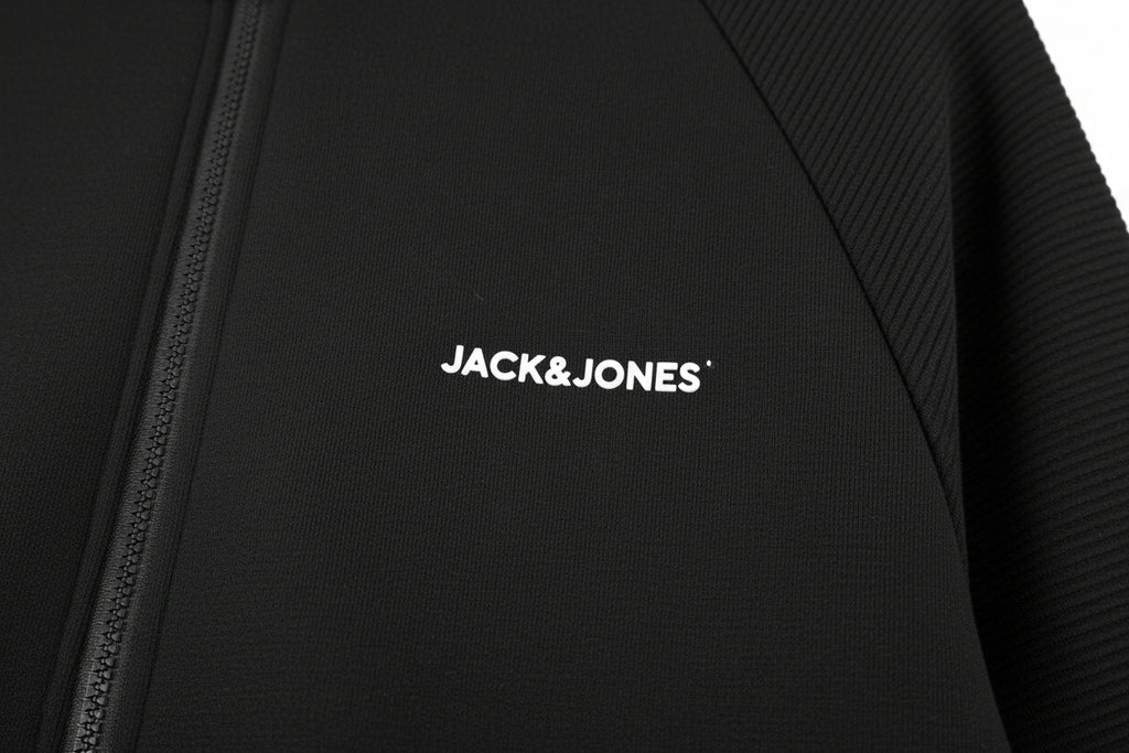 Tracksuit Black Ribbed Structure