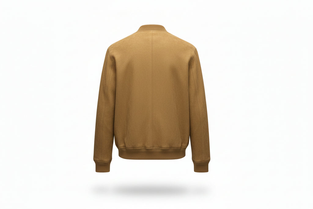 Camel Suede Bomber