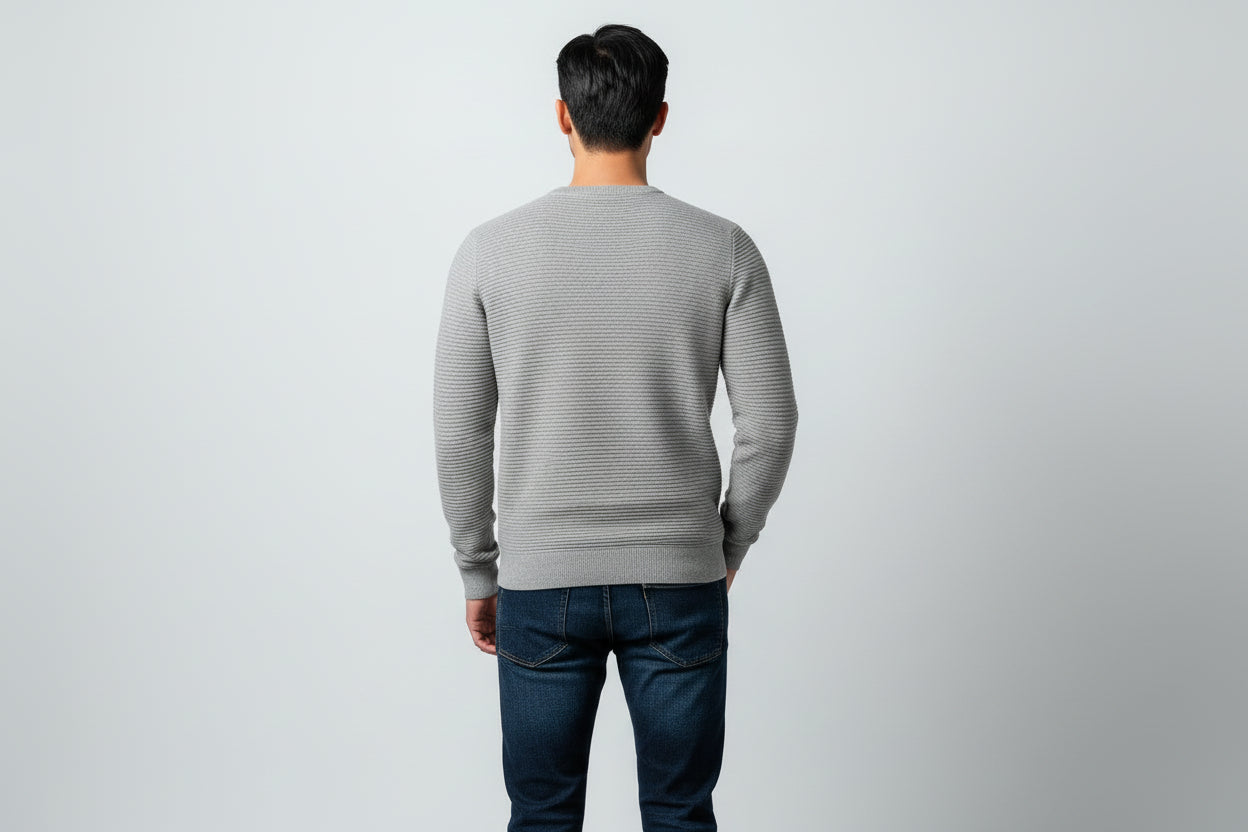 Suéter de Ribbed Horizontal