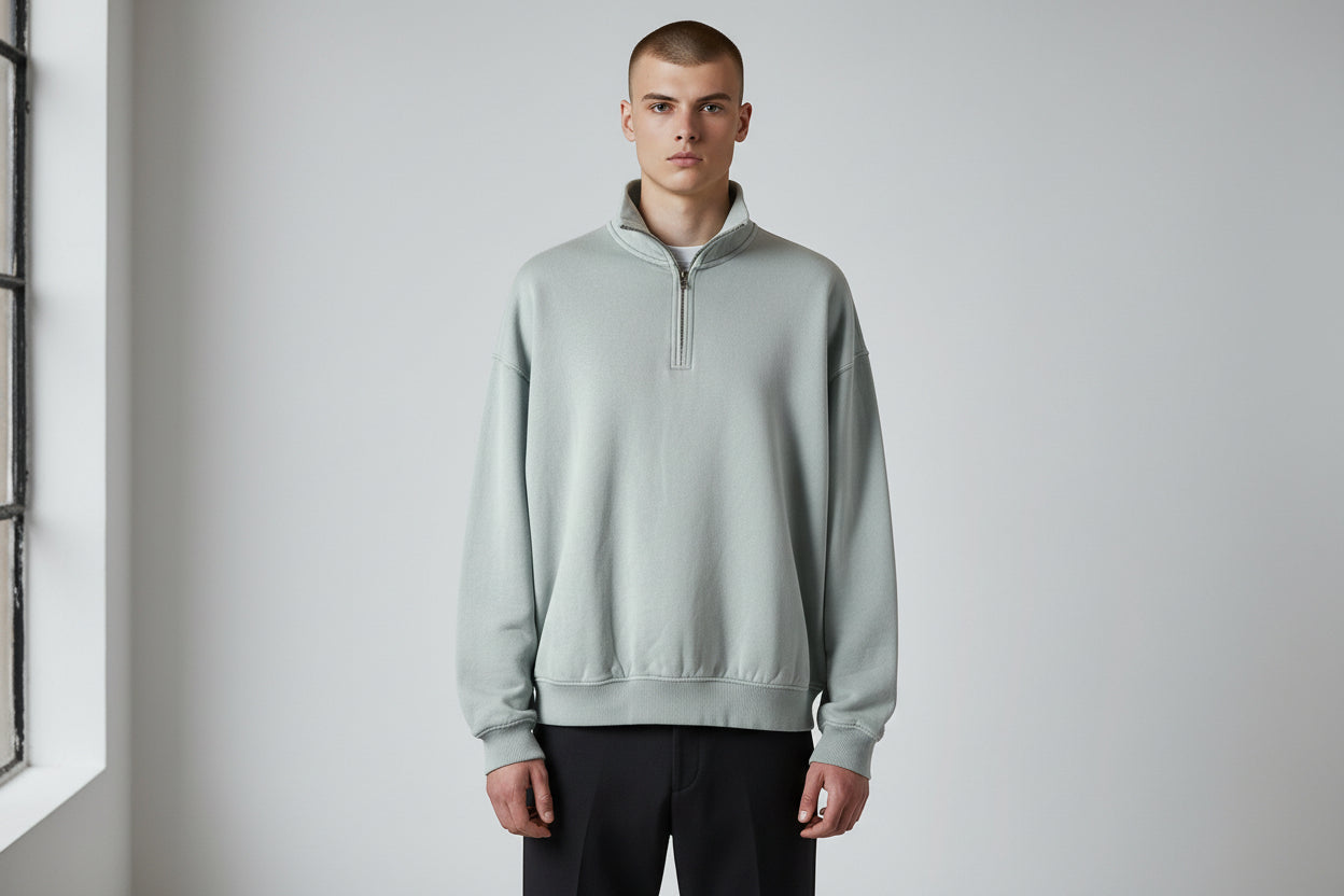 Quarter-Zip Vintage Wash