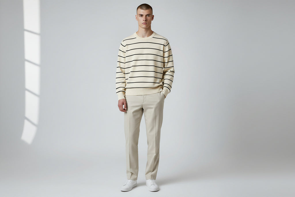 Breton Stripe Classic Crewneck