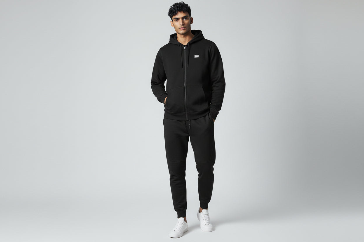 Tracksuit Total Black Essential