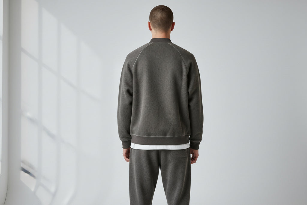 Cardigan Zip Wool-Texture