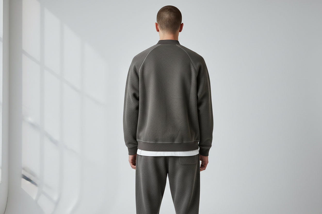 Cardigan Zip Wool-Texture