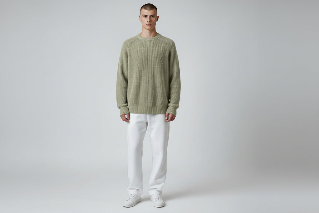 Honeycomb Knit Crewneck