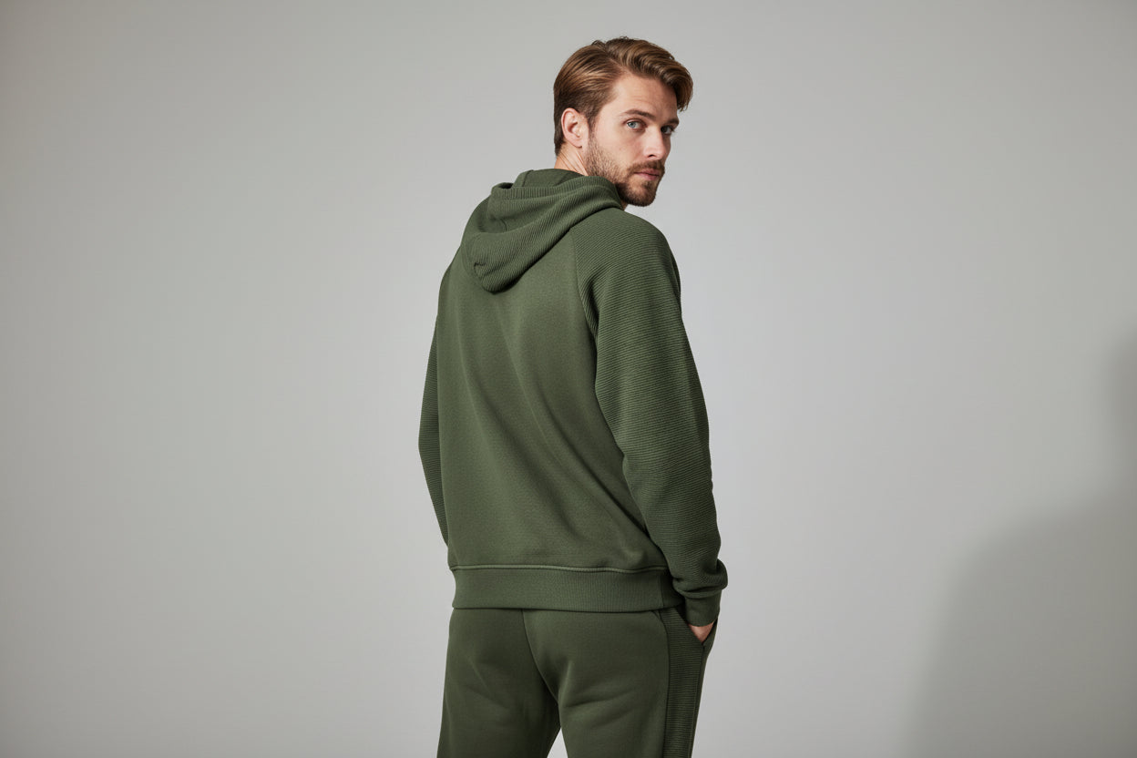 Tracksuit Olive Ribbed Structure