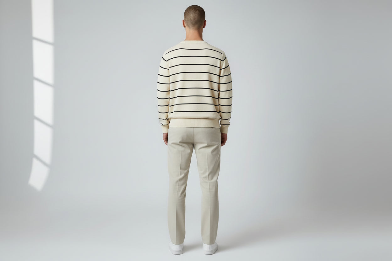 Breton Stripe Classic Crewneck