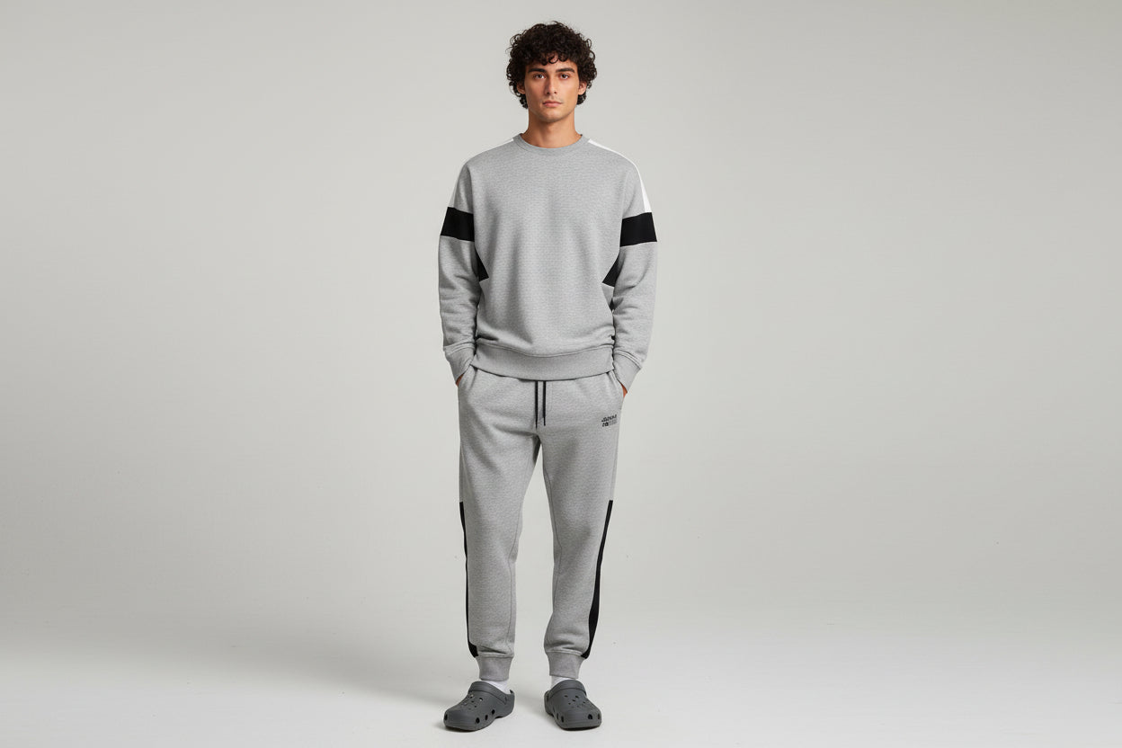 Tracksuit Grey Melange Sport