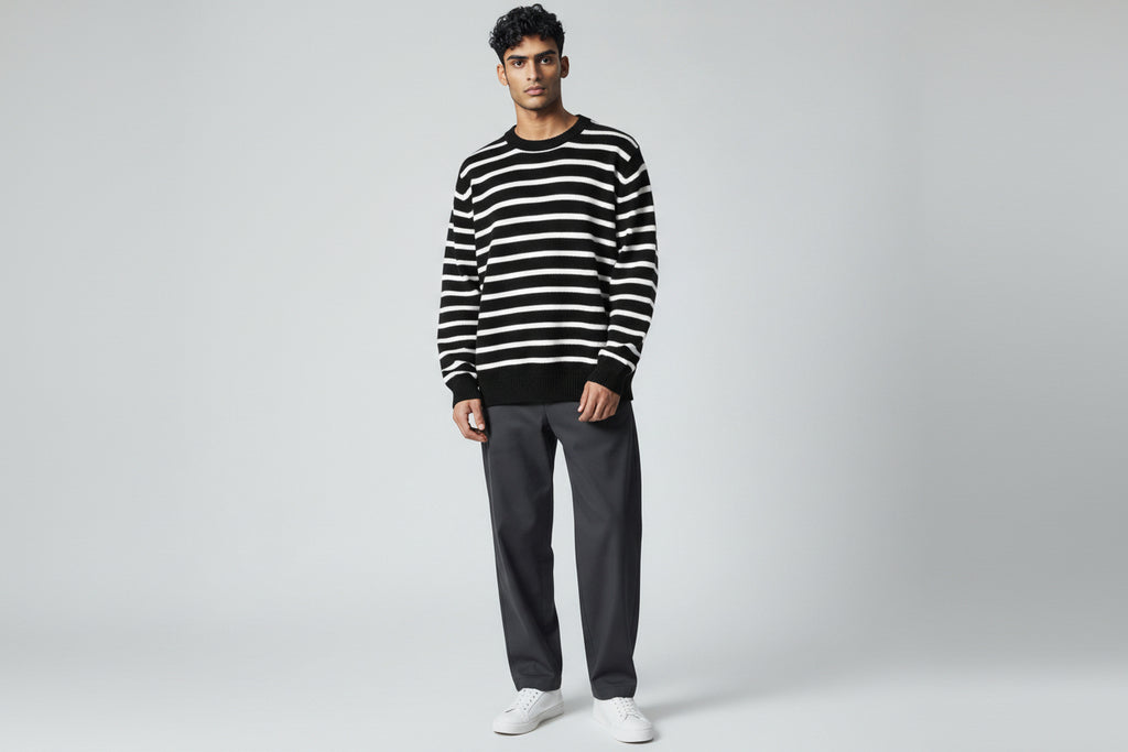 Bold Stripe Crewneck