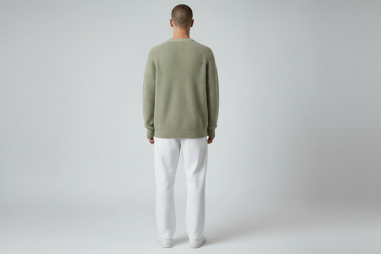 Honeycomb Knit Crewneck