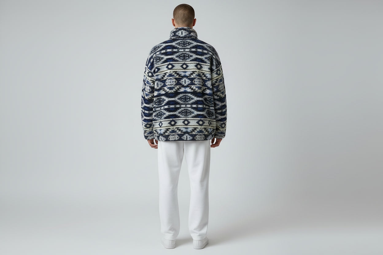 Quarter-Zip Midnight Geo